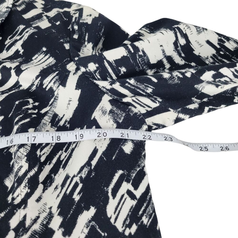 212 Collection Jacket Women's Size XL Black White Abstract Splatter Paint Modern - Picture 8 of 10